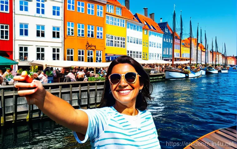 덴마크 기후 및 계절별 여행 추천 - Embracing the Sunny Days: Summer's Nyhavn Charm**
A vibrant, wide-angle shot of Nyhavn in Copenhagen...